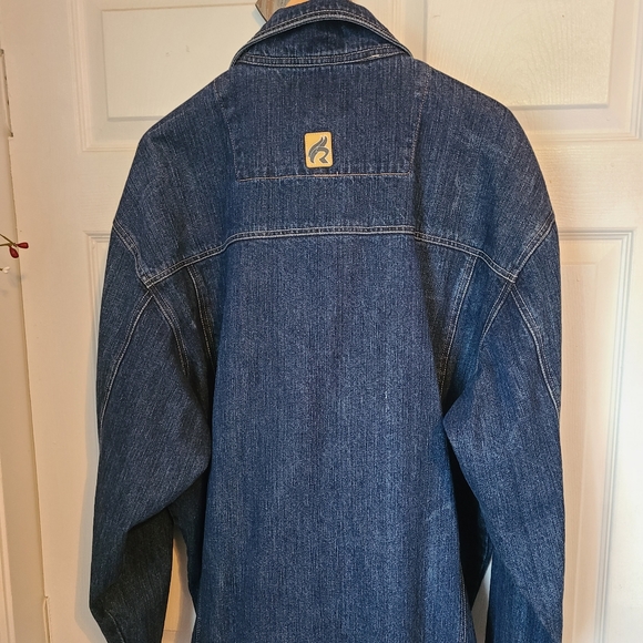 Raw Blue Men's Blue Jean Denim Jacket, Blue, Size: Large - Picture 12 of 14